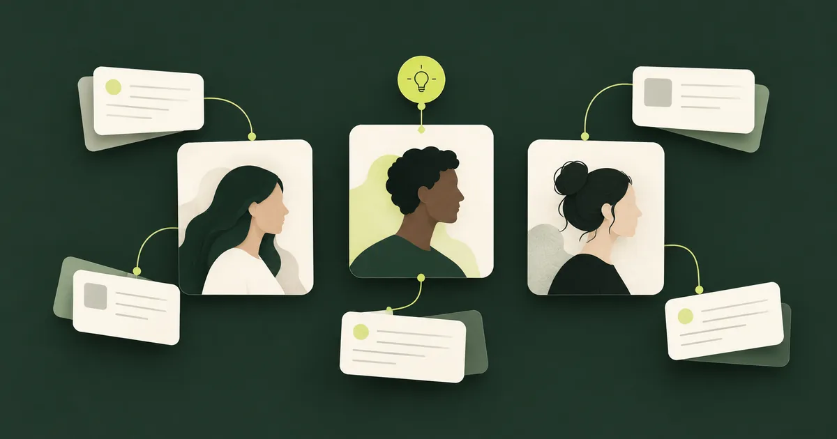 Editorial illustration: How AI Helps Identify Top-Performing Sales Agents